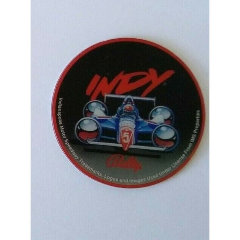 Indianapolis 500 Pinball COASTER Original NOS Plastic Indy Racing 1995